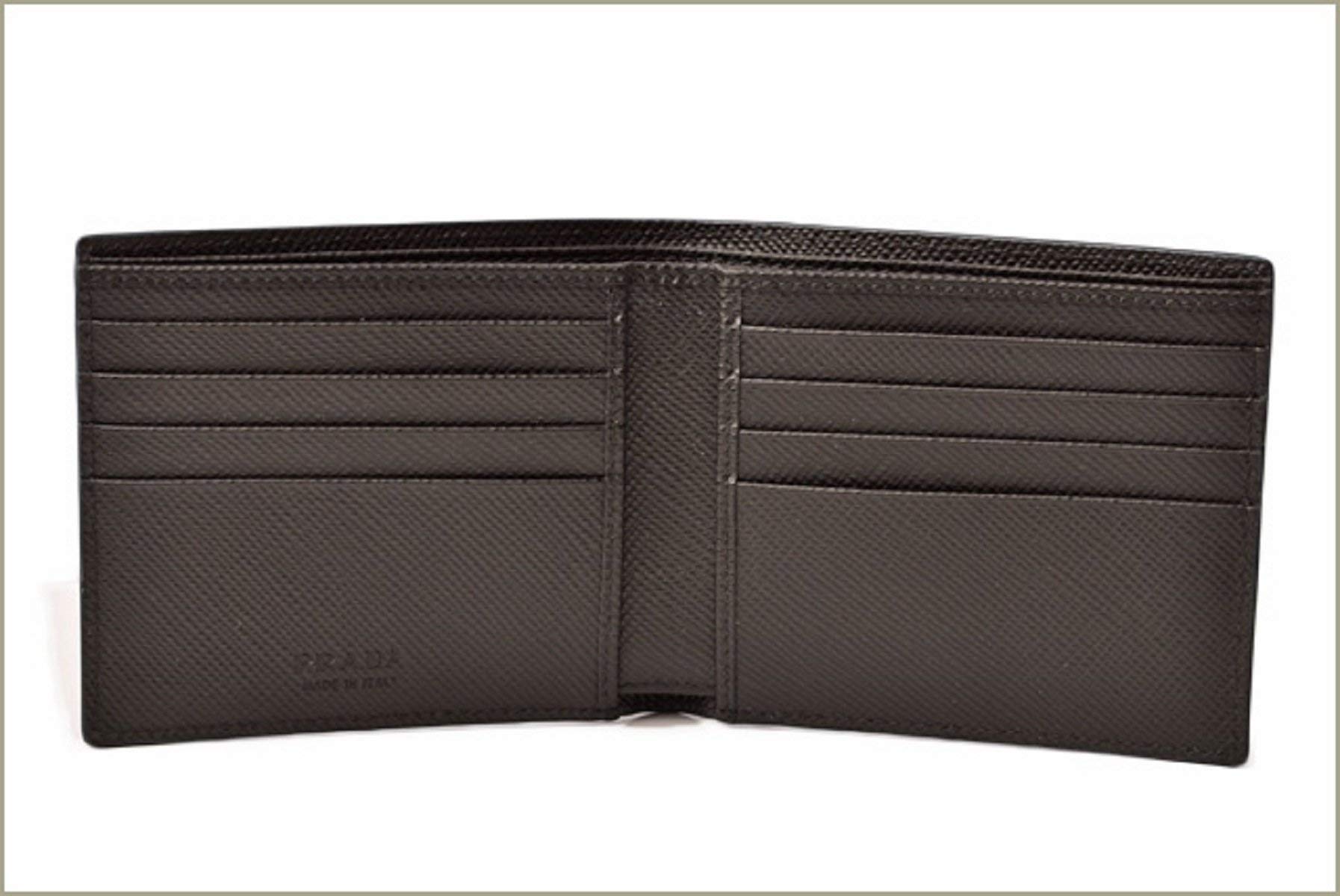 Prada Portaf. Orizzontale Saffiano Cuir Leather Nero Black Wallet 2MO513