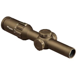 SIG SAUER TANGO6T 1-6x24mm Hunting Shooting Durable Waterproof Fogproof 30mm Tube First Focal Plane Illuminated Reticle Riflescope, 5.56/7.62 Horseshoe Dot Reticle