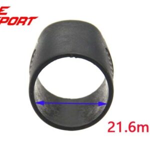 LureSport 18pcs Graphite Slip Rings Reel Seat Hoods for Ice Fishing Rod Building Component Repair Rod DIY Accessory