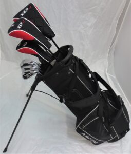 new teen golf club set complete with stand bag for teenagers ages 13-16 driver, wood hybrid, irons putter