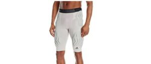 adidas men's wht padded short size xlt