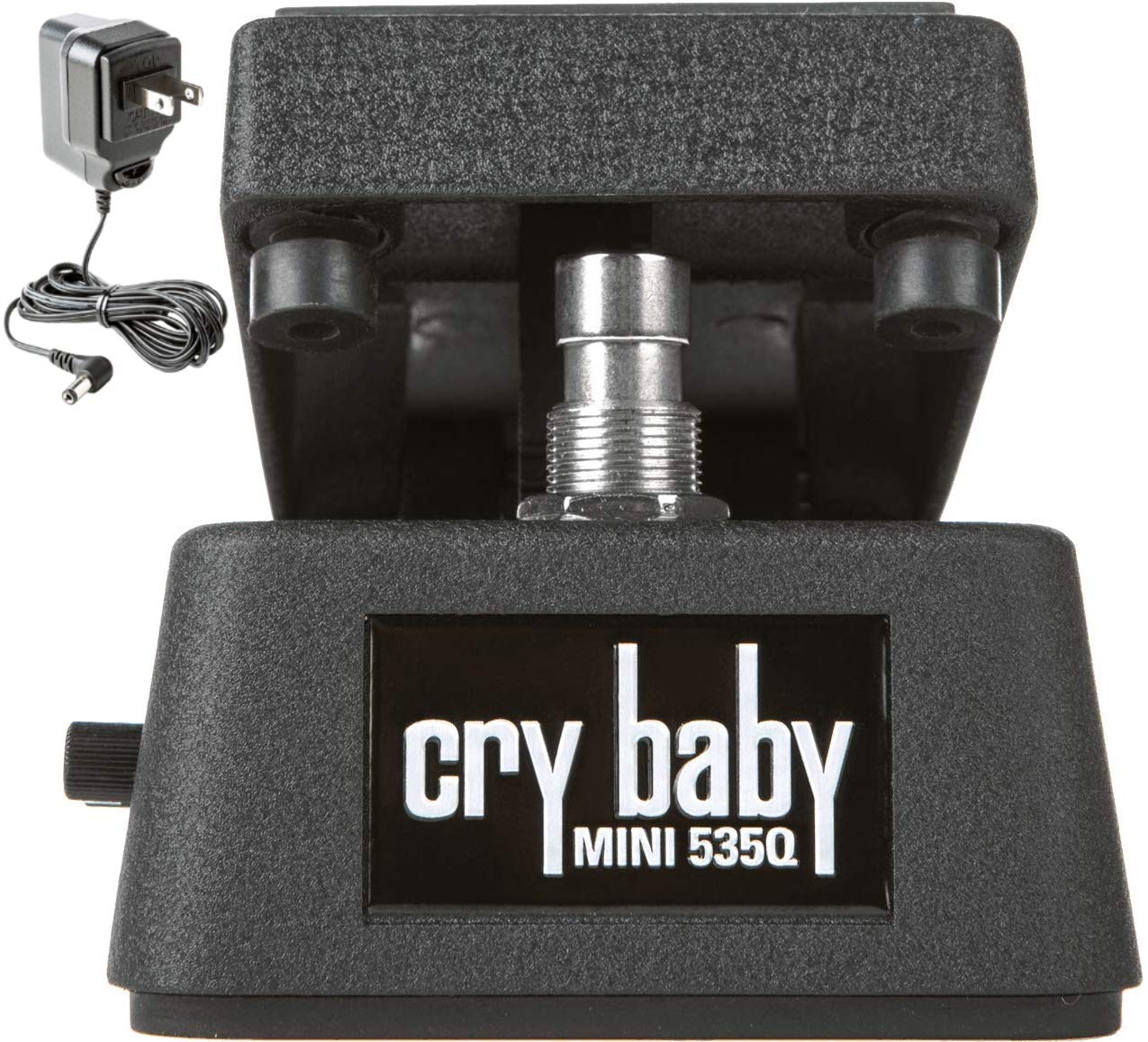 Dunlop CBM535Q Cry Baby Q Mini Wah Effects Pedal Bundle with Dunlop ECB-003 9-volt AC Adapter