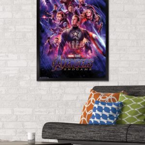 Trends International Marvel Cinematic Universe - Avengers - Endgame - One Sheet Wall Poster, 22.375" x 34", Black Framed Version