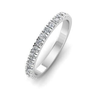 1/2 Carat TW Stackable Women's Diamond Wedding Band in 10k White Gold