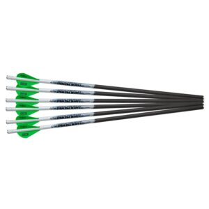 Excalibur ProFlight Archery Hunting Durable Accurate Versatile 2" Blazer Vane Crossbow Carbon Arrows with Rhino Nocks - 6 Pack, 16.5"