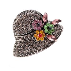 comelyjewel rhinestone brooch pins for women hat jewelry brooch pins durable and useful