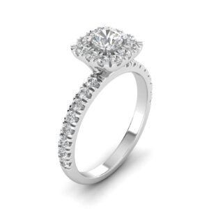 IGI Certified 1 Carat TW Natural Diamond Engagement Ring in 10k White Gold (H-I Color, I2-I3 Clarity)