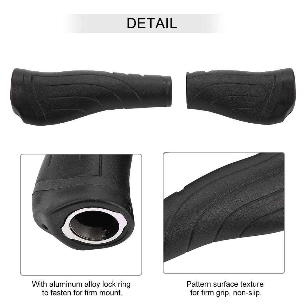 VGEBY Handlebar Grips Bike End Grips Rubber Folding Handle Sleeve Good for Outdoor Use(1*Long+1*Short) Grip Shift Grips Short Grip Shift Grips Grip Shift Grips Ebike Handlebar