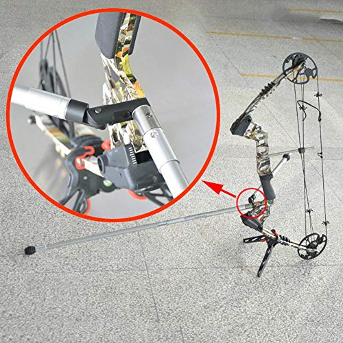 Zerone Archery Single Side V-Bar,Bow Stabilizer Single Multi-Angle Adjustable V-Bar Quick Disconnect for Compound Recurve Bow