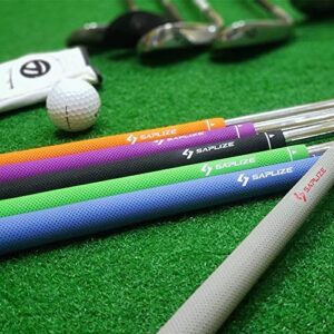 SAPLIZE Rubber Golf Grips, 13 Set with Complete Regripping Kit, Standard Size, Golf Club Grips, Black