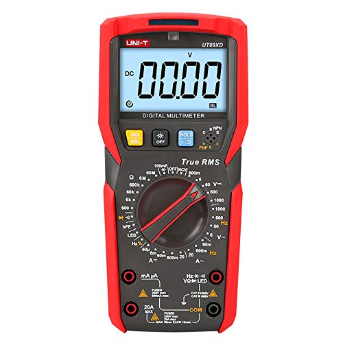 UNI-T Digital True RMS Multimeter UT89XD LED test Count 6000 DC/AC Voltage 45~1000Hz DC/AC Current 45~1000Hz Resistance Capacitance Frequency Duty Cycle