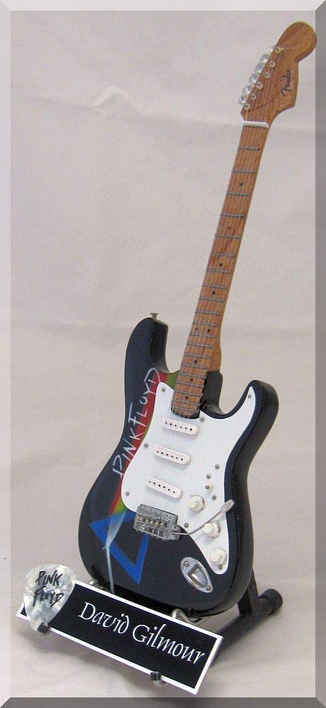 PINK FLOYD Miniature Guitar w/Guitar Pick