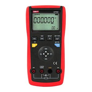 uni-t handheld single function temperature calibrator ut701 thermocouple calibrator type j/k/t/e/r/s/b/n/wre rtds c mv resistance