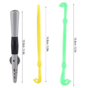 Fishing Knot Hook Tier Tool Set, Fishing Hook Tier Line Tying Tool with Sub-line + 2 PCS Single&Double Hook Fast Knot Tyer Tool Fishing Tackle Accessory