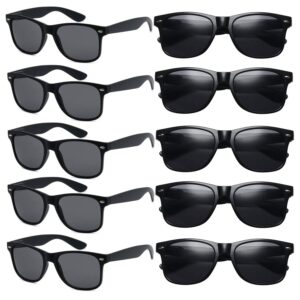 eyegla wholesale black sunglasses bulk for adults party favors 80s glasses men women classic shades 10 pack