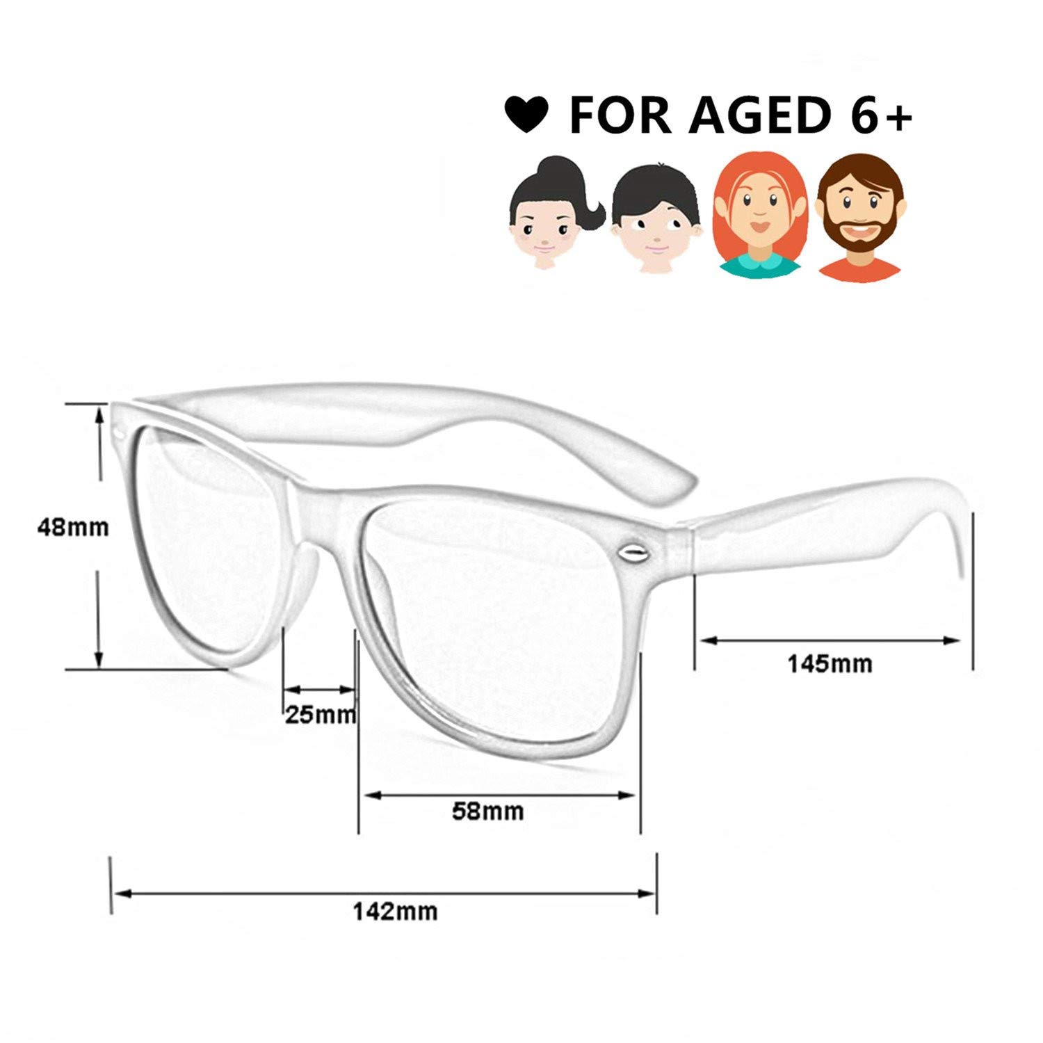 Eyegla Wholesale Black Sunglasses Bulk for Adults Party Favors 80s Glasses Men Women Classic Shades 10 PACK