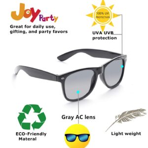 Eyegla Wholesale Black Sunglasses Bulk for Adults Party Favors 80s Glasses Men Women Classic Shades 10 PACK