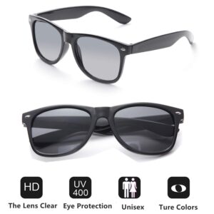 Eyegla Wholesale Black Sunglasses Bulk for Adults Party Favors 80s Glasses Men Women Classic Shades 10 PACK