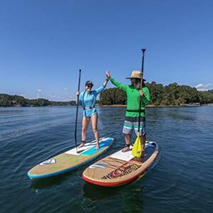 Boardworks Versa | Recreational Stand Up Paddleboard | Bombshell Epoxy Hardboard | 10' 6", Bamboo/Blue (4440529519)