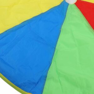 Dilwe Rainbow Umbrella Kids Play, Parachute Outdoor Activity Game Accessory for Multiple Children