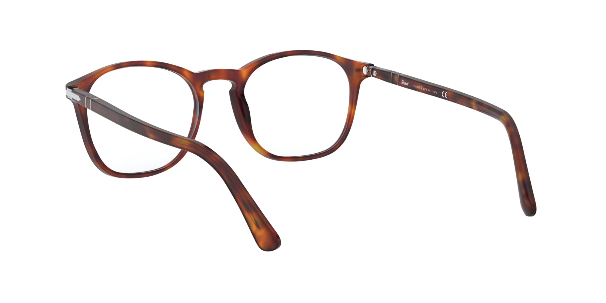 Persol PO3007VM Square Prescription Eyewear Frames, Havana/Demo Lens, 52 mm