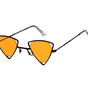 Shiratori Retro Classic Trendy Stylish Sunglasses for Men Women 100% UV Protection Triangle Designer Style Orange