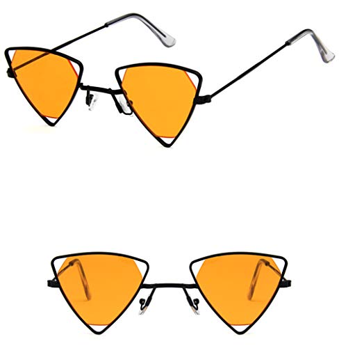 Shiratori Retro Classic Trendy Stylish Sunglasses for Men Women 100% UV Protection Triangle Designer Style Orange