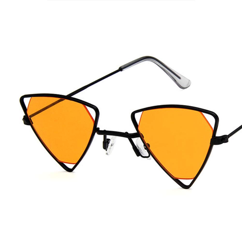 Shiratori Retro Classic Trendy Stylish Sunglasses for Men Women 100% UV Protection Triangle Designer Style Orange