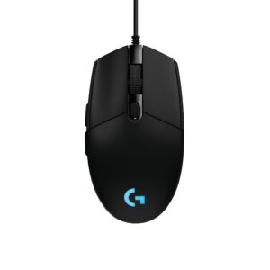 logitech g203 prodigy rgb wired gaming mouse – black (renewed)