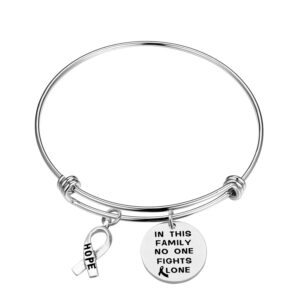 bnql in this family nobody fights alone bracelet necklace cancer awareness gifts