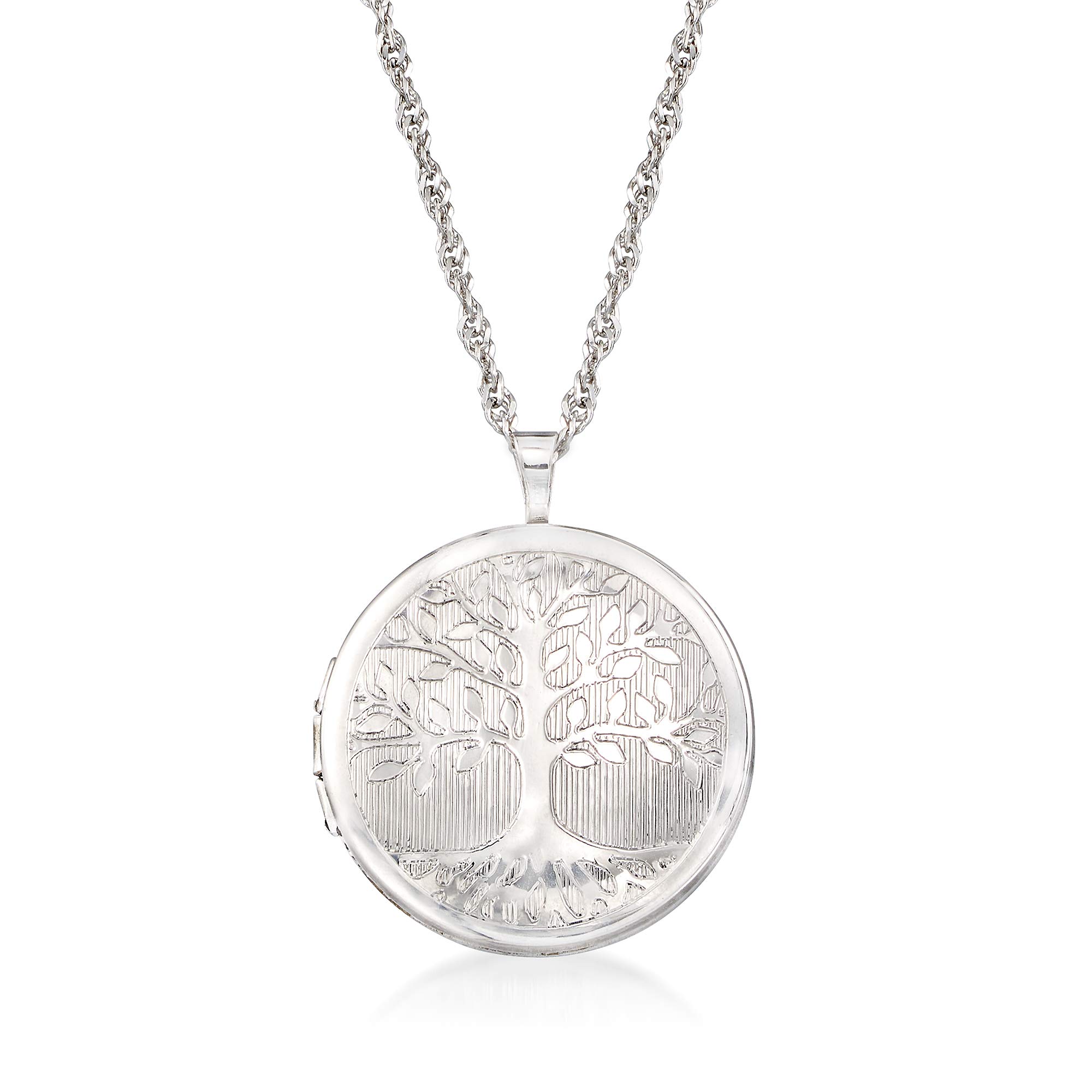 Ross-Simons Sterling Silver Tree Of Life Locket Necklace