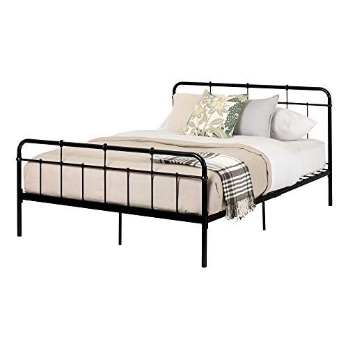 South Shore Versa Metal Complete Bed-Full-Black