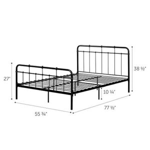 South Shore Versa Metal Complete Bed-Full-Black