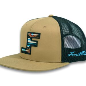 Lane Frost Men's Roundup Southwestern Logo Ball Cap Tan One Size