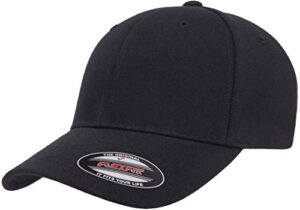 flexfit mens pro-formance cap, black, large-x-large us