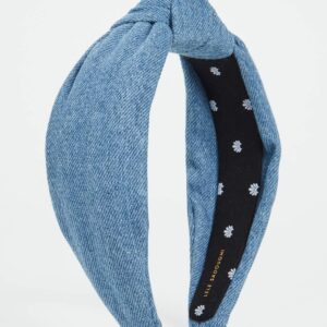 Lele Sadoughi Women's Denim Knotted Headband, Light Denim, Blue, One Size