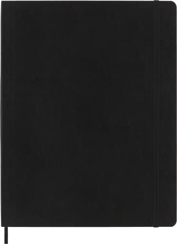 Moleskine Classic Notebook, Soft Cover, XXL (8.5" x 11") Ruled/Lined, Black, 192 Pages