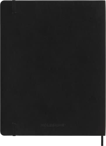 Moleskine Classic Notebook, Soft Cover, XXL (8.5" x 11") Ruled/Lined, Black, 192 Pages