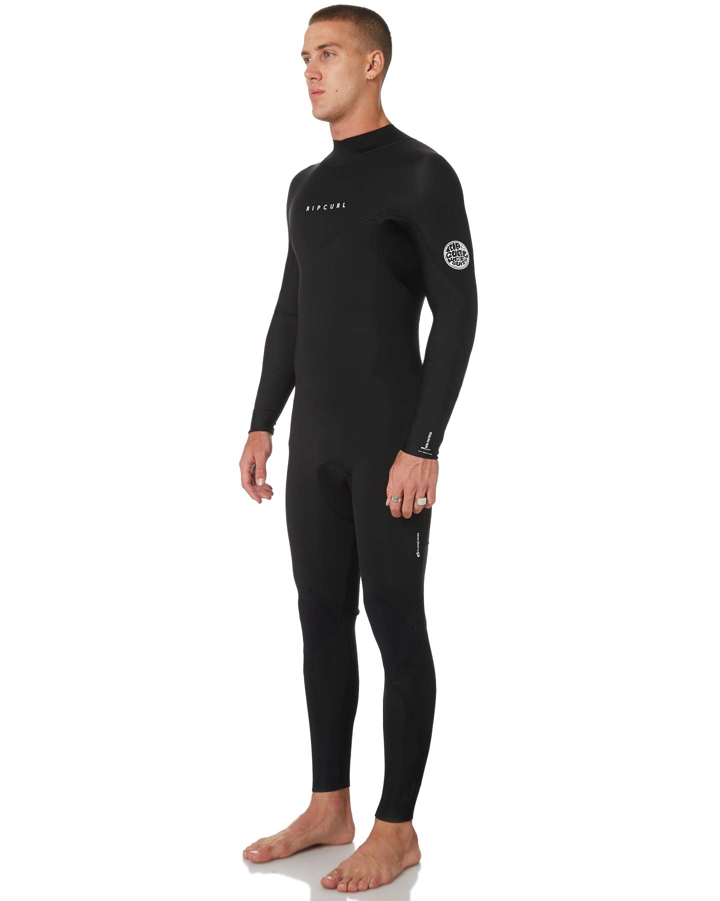 Rip Curl Men's Dawn Patrol 3/2mm Back Zip Full Wetsuit - Black - M