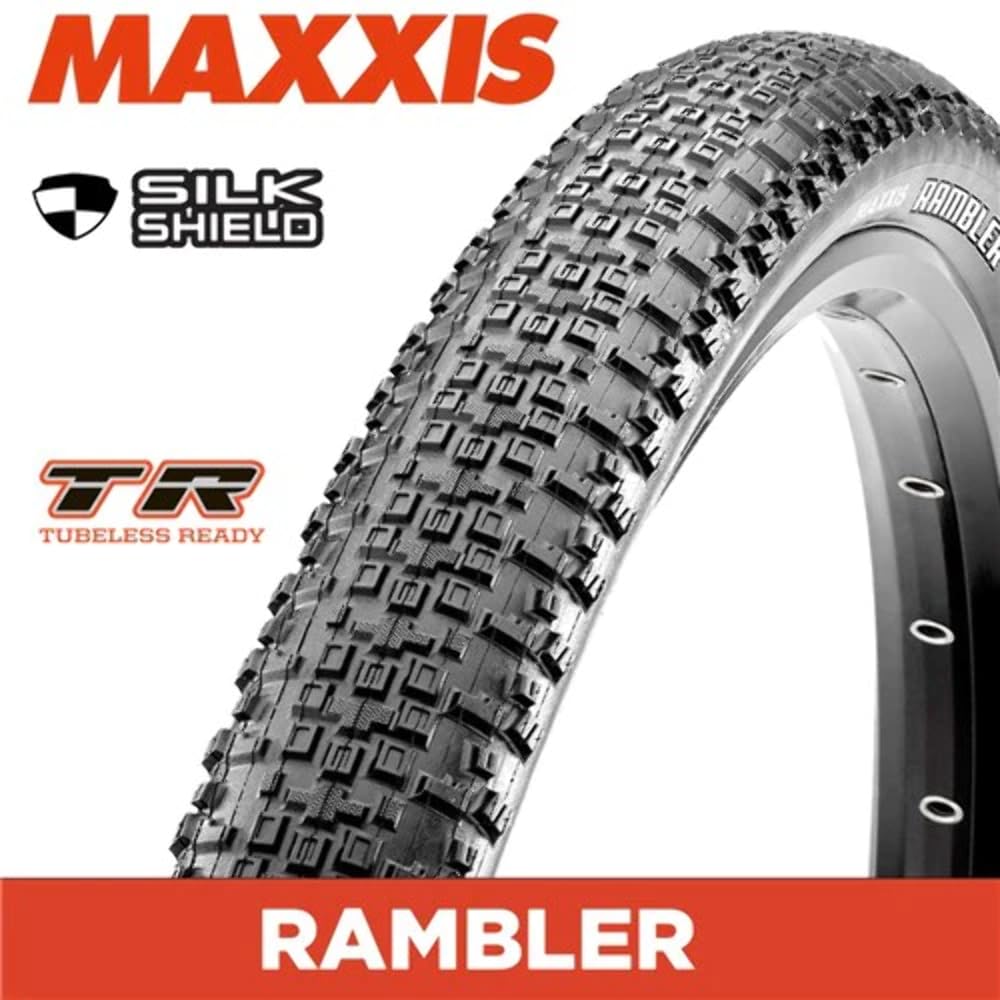 Maxxis RAMBLER-700X38C Unisex Adult Tyre, Black, 700X38C