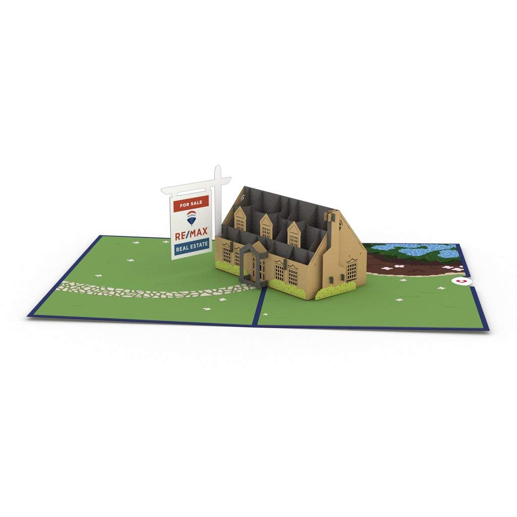 Lovepop Re/Max House For Sale Pop-Up 3-D Greeting Card