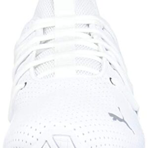 PUMA Mens Axelion Cross Trainer, PERF PUMA Mens White-PUMA Mens Silver, 9.5