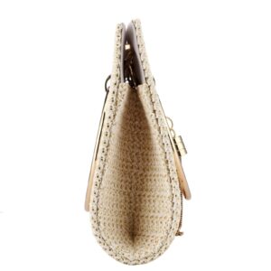 Women Straw Bag Crossbody Clutch Evening Clutch Purse Beach Shoulder Handbag