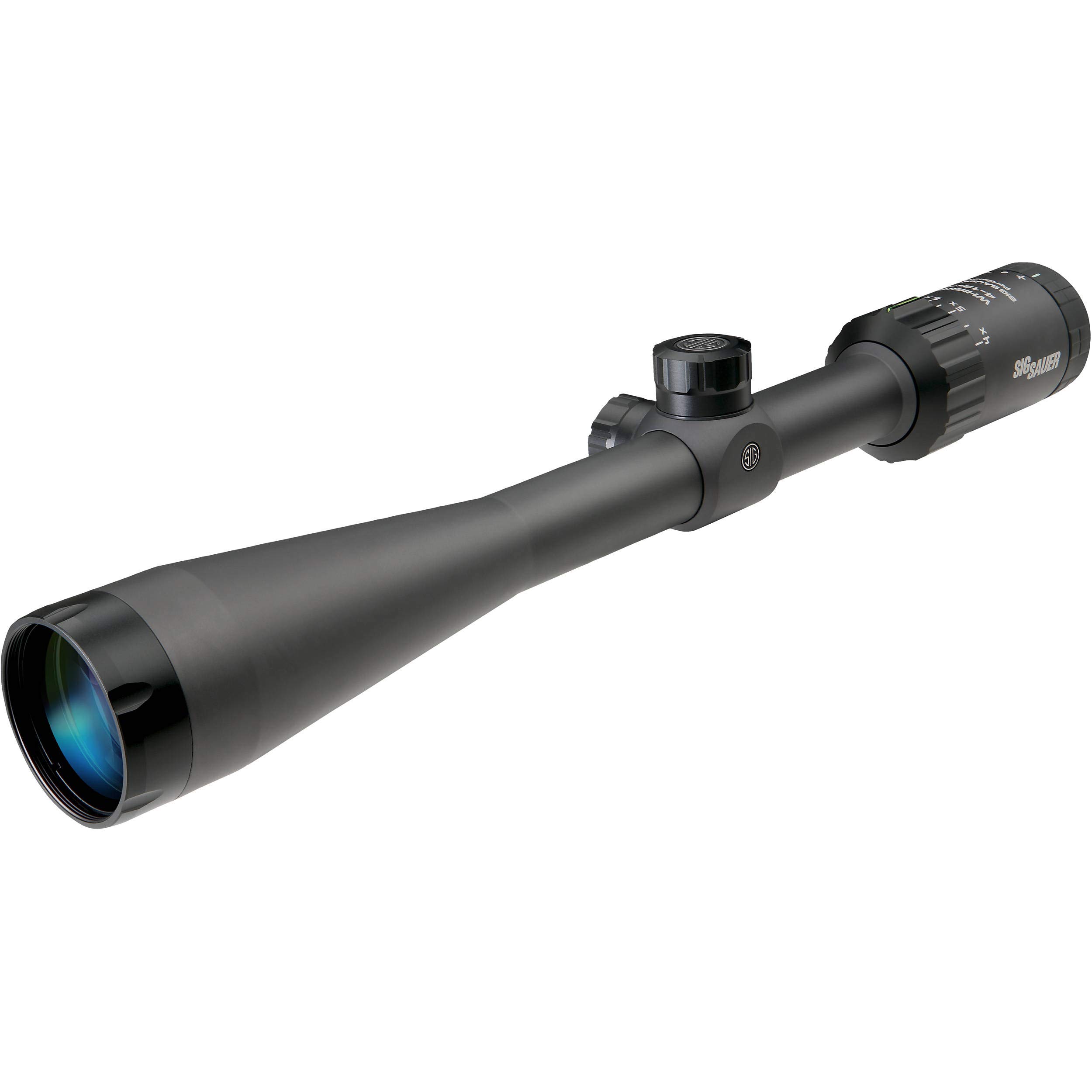 Sig Sauer Waterproof Fogproof Hunting Second Focal Plane 1-inch Tube Diameter Whiskey3 4-12X40mm Scope, BDC-1 Quadplex Reticle