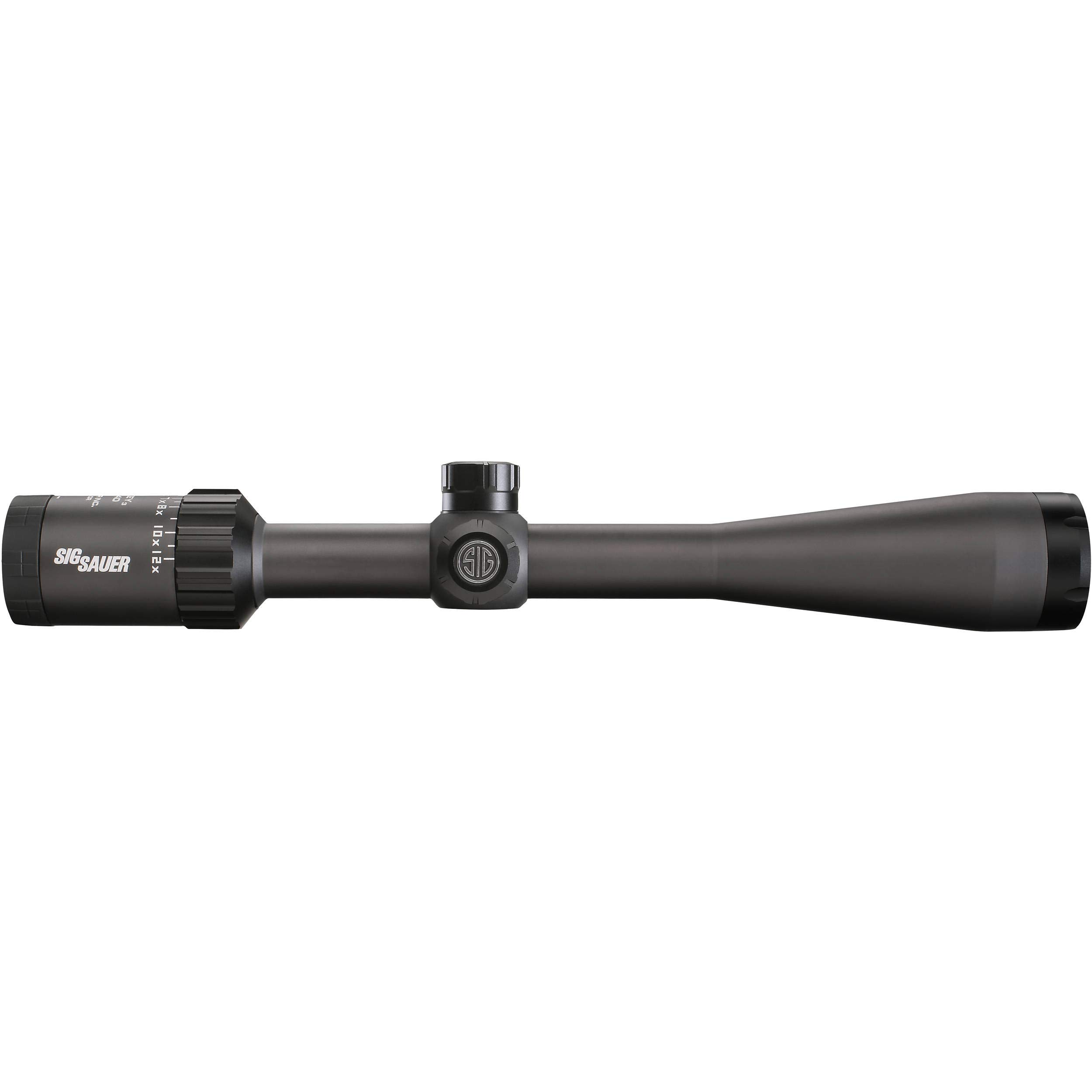 Sig Sauer Waterproof Fogproof Hunting Second Focal Plane 1-inch Tube Diameter Whiskey3 4-12X40mm Scope, BDC-1 Quadplex Reticle