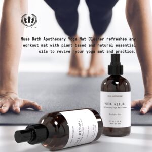 Muse Apothecary Yoga Ritual - Aromatic and Refreshing Yoga Mat Cleaner, 8 oz, Infused with Natural Essential Oils - Eucalyptus Mint, 2 Pack