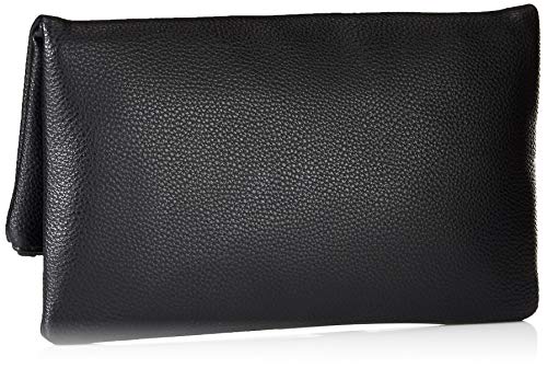 The Drop Women's Southampton Zipper Foldover Clutch, Black, One Size