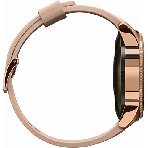 Samsung Galaxy Watch (42mm) Smartwatch (Bluetooth) Android/iOS Compatible, SM-R810, International Version (Rose Gold) (Renewed)