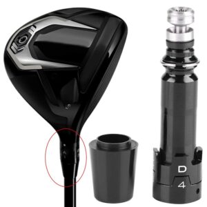 VGEBY1 Golf Sleeve Shaft Adapter Aluminum Alloy Golf Driver for TS2 TS3 Dirver (0.355)