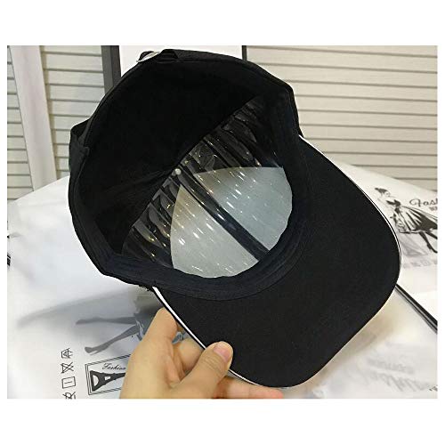 Happyera Baseball Cap Sun Hats Casual Sport Cap with Bling Rhinestone Decor - Black